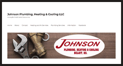 Desktop Screenshot of johnsonplumbing.biz